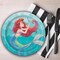 8 Ct. Disney The Little Mermaid Ariel Paper Dessert Plates 7" Disposable Party Plates